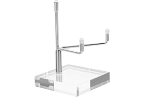 Xthrotsenk Small Plate Stand for Display Easel Display Stand Small Acrylic Easel Stand Decorative Plates Display Stand, Rock Display Stand for Mineral Agate Coral Crystals