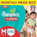 Pampers Medium Size Diaper Pants Monthly Box Pack (152 Count)
