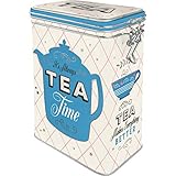 Con 1, 3 l Capacidad la lata ofrece suficiente espacio para su té favorito - si sueltos o en bolsas.