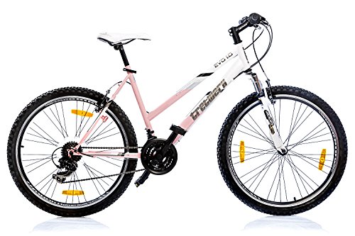 Preisvergleich Produktbild Mountainbike Damen MTB Tretwerk EVO Weiß / Rose
