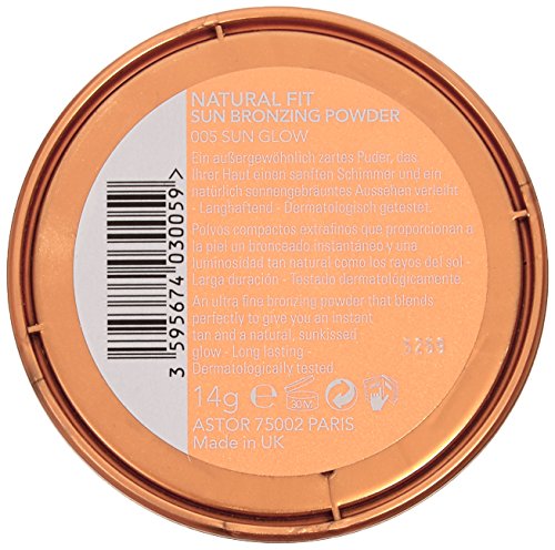 Astor Natural Fit Bronzer, Farbe 5 Sun Glow, 1er Pack (1 x 14 g) - 2