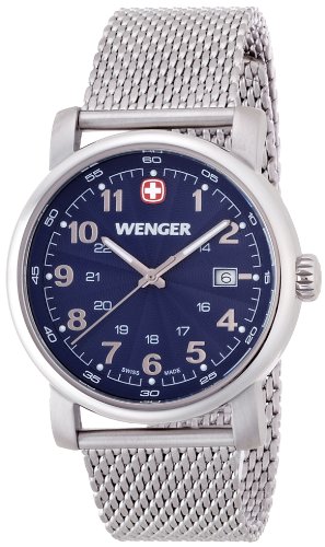 Wenger Herren-Armbanduhr XL Urban Classic Analog Quarz Edelstahl 01.1041.107 Wenger Herren-Armbanduhr XL Urban Classic Analog Quarz Edelstahl 01.1041.107