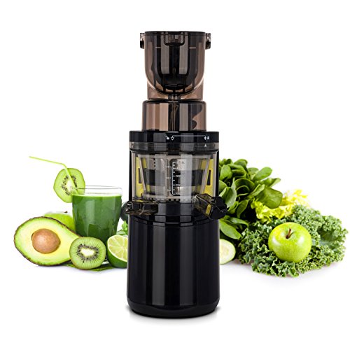 BioChef Altas Whole Slow Juicer Pro – 2.Generation / 400W Motor / XXL Einfüllhals / Lebenslange Garantie auf den Motor + kommerzielle Garantie für 1 Jahr (Schwarz) - 2