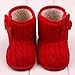 DDLBiz Baby Toddler Boys Girls Warm Winter Bowknot Soft Sole Firstwalker Boots Shoes (13, Red)