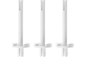 Yuiturt 3 Pièces Broches de Bobine pour Machine à Coudre, Compatible Toyota RS2000, Porte-Bobine Blanc en Plastique (6x2 cm) Accessoires Cadre de Navette, Pièces de Rechange pour Machines