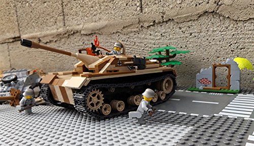 Modbrix 2465 - ✠ Bausteine Jagd Panzer STURMGESCHÜTZ III AUSF. G Panzer inkl. custom Wehrmacht Soldaten aus original Lego© Teilen ✠ thumbnail