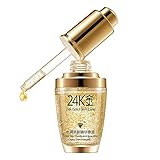 ROMANTIC BEAR Pure 24K Gold Essence Anti Wrinkle Whitening Collagen Moisturizing Hyaluronic Acid Liquid