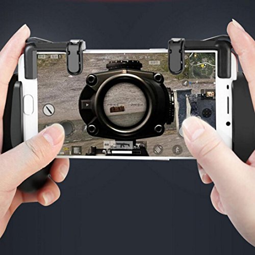 Bescita 1 Paar Mobile Game Controller Sensitive SchieÃŸen und Ziel Tasten Gaming Trigger Fire Button Griff fÃ¼r L1R1 Shooter Controller PUBG Smartphone (C)