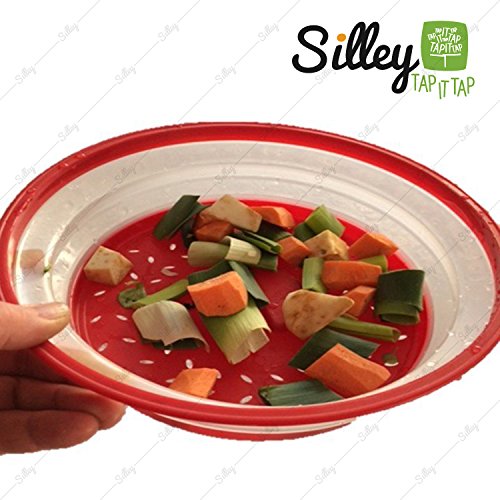 silley® Mikrowellenuhr, ausziehbar & # x2605; Deckel faltbar für Mikrowelle – minimaler Platzbedarf. – Spülmaschinenfest - 4