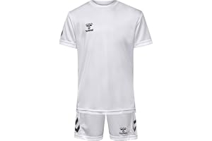 hummel logo set jersey set barn vit, 6 (116) barn