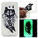Produktbild Ultra Slim Dünn Silikon Luminous Silikonsoftshell TPU für Samsung Galaxy S7 Edge, Niedliche Cartoon Malerei,Premium Handy Tasche Schutz Hülle Case Cover Etui Strass Schutz schutzhülle Bumper Schale Silicone für Samsung Galaxy S7 Edge + Staubstecker (A24)