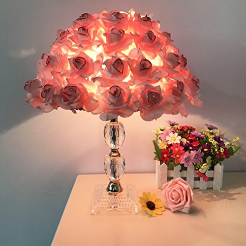european crystal table lamp rose