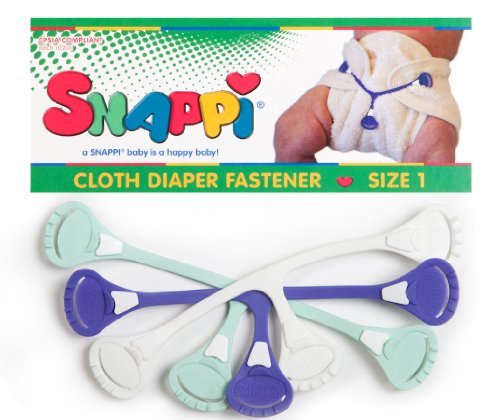 Snappi Cloth Diaper Fasteners - Pack of 3 (Mint color mix)