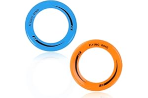 DIFLAX 2 Pezzi Anello per Frisbee, Frisbee, Disco da Lancio, Disco Vuoto, Per Bambini, Cani, Leggero, Facile da Catturare, Traiettoria Perfetta, Spiaggia, Piscina, Cortile, Giochi all'Aperto