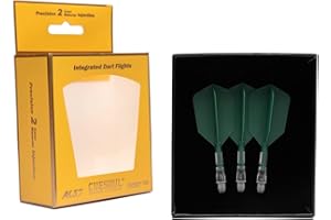 CUESOUL Rost T19 Arbre de fléchette intégré et Forme Slim de vol, Lot de 3