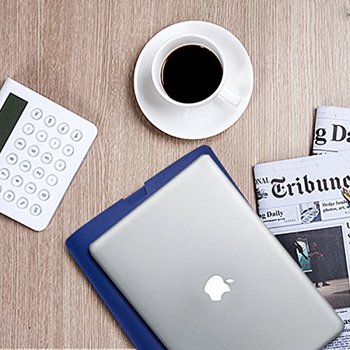 WALNEW Schlanke Leder New MacBook Air 12 Zoll Hülle, MacBook Schutzhülle, Hülle, Case, Cover, New MacBook Air 12 Zoll Hülle mit Handgriff, geschütztes Inneres und externes Mousepad - 9