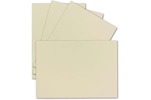 ‎FARBENFROH BY GUSTAV NEUSER 200 Einzel-Karten DIN A6-10,5 x 14,8 cm - 240 g/m² - Vanille/Creme gerippt - Tonkarton - Bastelpapier - Bastelkarton- Bastel-karten - blanko Postkarten