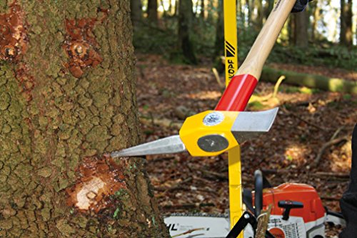 Ochsenkopf OX 648 H-2508 Spalt-Fix®-Axt / Hochwertige große Spaltaxt mit Hickory-Holzstiel und Rotband-Plus Stielbefestigung / Gewicht: 3550 g - 2