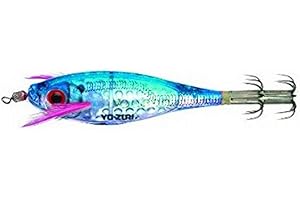 Yo-Zuri Squid Jig Ultra Lens Sinking Lure, Blue, 3 1/2-Inch