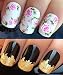 NAIL ART SET #403. A SHEET OF WATER NAIL TRANSFERS & A LARGE GOLD LEAF SHEET FOR CUSTOM DESIGNED NAILS! PINK LARGE WILD FLOWER ROSES WATER WRAP/STICKERS/DECALS & STUNNING 24KT GLIZZY GOLD LEAF FOR FULL HOLLYWOOD NAILS! ALL CAN BE USED WITH NATURAL/GEL/ACRYLIC/STICK ON NAILS!