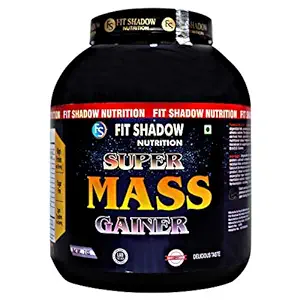 Fit Shadow Super Mass Gainer Protein Powder Best Mass Gainer Protein Supplement For Men,Women,Boys,Beginners,Sugar Free(3KG/Mango)