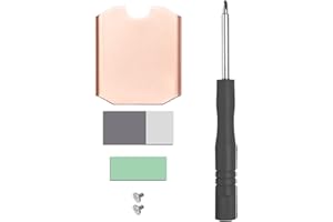 GENERIC Newwyt M2 2230 SSD Kühlkörper M2 NVMe Solid-State-Festplattenkühlkörper für SteamDeck Game 2230 SSD Kupferheizkörper Pad Kupfer Silikonpads