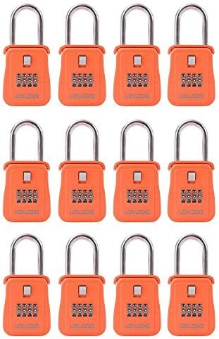 Lion Locks 1500 Key Storage Realtor Lock Box with Set-Your-Own Combination, (, Orange) by Lion Locks