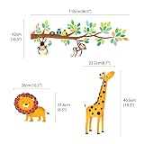 Decowall DM-1401 5 Kleine Affen Baum Wandsticker Wandaufkleber Wandtattoo Kinderzimmer - 7