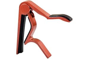 SZAERFA Capotasto per chitarra elettrica/classica/acustica con grilletto a scatto rapido in lega di alluminio (rosso)