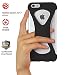 Produktbild Palmo iPhone 6s/6 plus Hülle Case (Schwarz) - One finger gripping iPhone case to prevent dropping Gewinner des Red Dot Award: Product Design 2017 & GOOD DESIGN AWARD 2015 – Fallgetestet durch das US-Militär, Einhandbedienung, Selfies, ultraleicht, kratzfeste Beschichtung, erstklassige Silikonhülle mit Trageband zur Verhinderung des Herunterfallens, aufprallsicher, staubdicht, schlichtes Design, erweiterte Daumensteuerung
