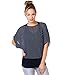 7249-NVY-16: Large Polka Dot Print Cape Batwing Top