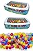 HeroNeo® 50pcs Colorful Ball Fun Ball Soft Plastic Ocean Ball Baby Kid Toy Swim Pit Toy