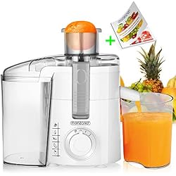 Centrifugeuse presse-agrumes - Fruits légumes - Jus frais - Presse fruits légumes entiers avec récipient