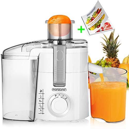 Centrifugeuse presse-agrumes - Fruits légumes - Jus frais - Presse fruits légumes entiers avec récipient