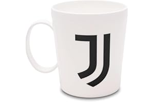 ILS I LOVE SHOPPING Tazza Ufficiale Bicchiere in plastica 360ml per Microonde con manico Tifoso colazione BPA-free Made in Italy (per JUVENTUS)