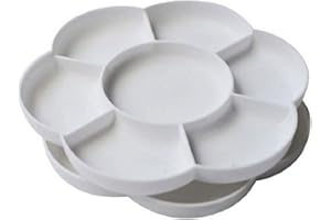 LYLQMY 2 Pcs Paint Palette Tray Plastic for Kids and Adults to Create DIY Craft Professional Art Painting