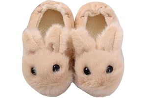 Aggroot Hiver Chaussons de Maison Enfant Fille Garçon Pantoufle Chaudes Peluche Chaussures Maison Pantoufles Animal d'intérieur Souple Antidérapants
