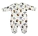 BABYTOWN Baby Girls Boys Padded Pramsuit Sleepsuit Coat Printed Bird or Dog