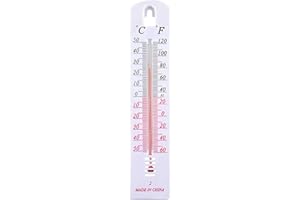 ONRYSXN Wall Thermometer, Outdoor Thermometer Read Accurate Celsius and Fahrenheit Large Wall Mounted Room Temperature Monitor Easy-to-Mount Design for Home Garden Greenhouse Home Office Indoor Outdoor