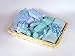 Gift Wrapped Blue Baby Shower Hamper - 12 Newborn Essentials
