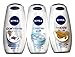 Produktbild Nivea Ladies Shower Cream Triple Set. Happy Time, Creme Soft & Cashmere Moments. 3 Great Scents 1 Value Price.