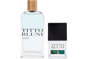 TITTO BLUNI - Uomo 150 ml + 30 ml, Perfume Hombre, Colonia Titto Bluni Uomo, Perfumada y en Formato Spray, Eau de Toilette Masculina, Elegante, Amaderada y Fresca, Colonia de Larga Duración