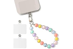 Hongma Handykette Perlen Universale Handy Kette Chain Perlenkette Handyanhänge Handschlaufe ohne Hülle für Smartphone (Verschieden-20cm)