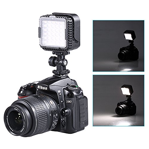 Neewer Kit di Gabbia Fotografica Smartphone Video Rig & Pannello Luce 36 LED Dimmerabile, Stabilizzatore Portatile per Vlogging Produzioni Registrazioni Video per iPhone X/8/7 Plus/7 Samsung & Altri Dispositivi con Schermo 7â€ o Inferiore (Nero/Rosso)