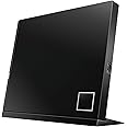 ASUS SBW-06D2X-U external 6X Blu-ray writer, Stand Design, Mac Compatible, M-DISC support, Disc Encryption, Unlimited Webstorage(12 months), NERO Backitup, E-Media