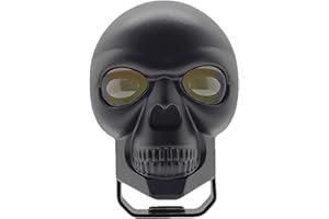 KIVRIMLARV Lampada teschio per moto LED fatta a mano in tutto il mondo, Faro principale teschio per moto