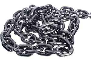 NAJDER Edelstahlkette 5m, Edelstahl Ketten, Sicherungskette, Kette Hängesessel, Absperrketten, Max 440kg, 3mm x 5m, DIN 766, Dicke 3mm, Edelstahl A4, Inox, AISI 316, Premium Qualität