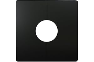 ZEIZAFA Wall Split Flange Square Escutcheon Plate Water Pipe Wall Covers Reserved Drill Hole Panel Decor for Wires Faucets Pipes Wall Split Flange Pipe Cover