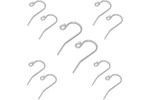 My-Bead 5 paia orecchini monachella per la donna 26mm x 12mm Argento 925 senza nichel alta qualità da gioielliere DIY