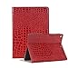 Produktbild FuriGer Ständer Folio Schutzhülle für Apple iPad, Premium PU-Leder Smart Cover mit Geldbörse & Kreditkartenfach, verschiedenste Blickwinkel. iPad2/3/4 Rot